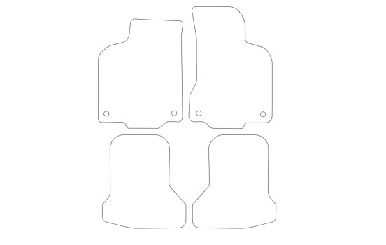 Alfombrillas de coche aptas para VW Polo 6N2 2000-2002 4 piezas, Imagen 8