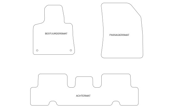Alfombrillas de coche compatibles con Citroën C4 Picasso 2013 - 3 piezas, Imagen 4