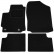 Alfombrillas de coche compatibles con Daihatsu Sirion II 2005-2011 4 piezas