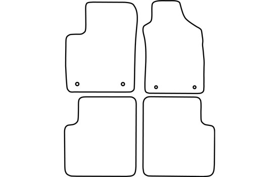 Alfombrillas de coche compatibles con Fiat 500 2013-2015, Imagen 2