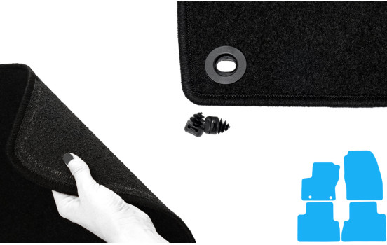 Alfombrillas de coche compatibles con Ford C-Max 2011-2013, 4 piezas, Imagen 5