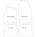 Alfombrillas de coche compatibles con Ford Fusion 2007-2012, 4 piezas, Miniatura 2
