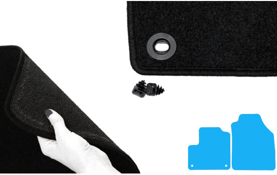 Alfombrillas de coche compatibles con Ford Transit Connect 2003-2013 2-deli, Imagen 4