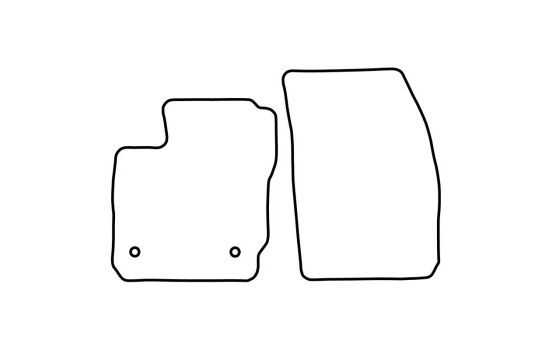 Alfombrillas de coche compatibles con Ford Transit Courier 2014- (solo para), Imagen 2