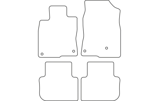 Alfombrillas de coche compatibles con Honda Civic XI HB e:HEV 2022-, Imagen 2
