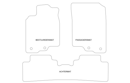 Alfombrillas de coche compatibles con Honda Insight 2009 - 3 piezas, Imagen 4