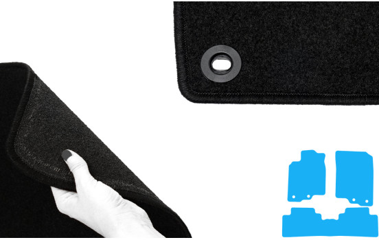Alfombrillas de coche compatibles con Honda Insight 2009 - 3 piezas, Imagen 5