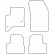 Alfombrillas de coche compatibles con Jeep Avenger y Fiat 600 (Híbrido) 2023-, Miniatura 2