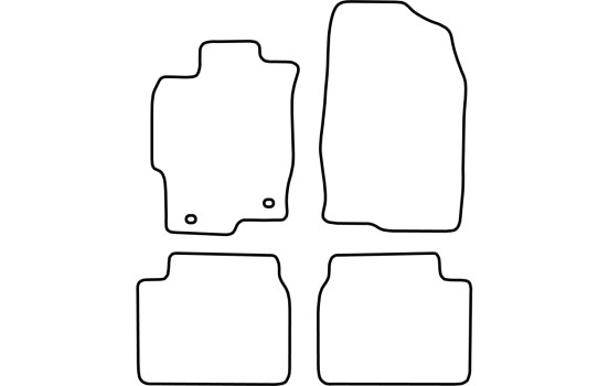 Alfombrillas de coche compatibles con Mazda 6 2008-2012, 4 piezas, Imagen 2