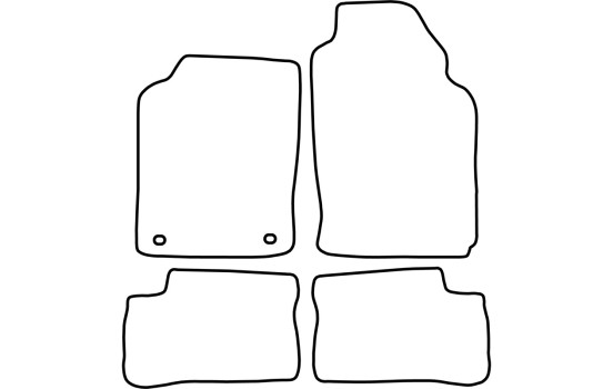 Alfombrillas de coche compatibles con Nissan 100 NX 1991-1997, 4 piezas, Imagen 2