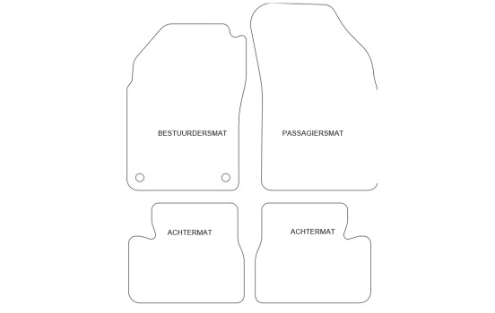Alfombrillas de coche compatibles con Nissan Micra K10 1993-2003 4 piezas, Imagen 2
