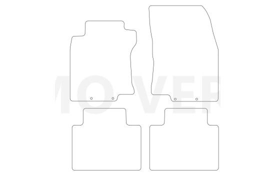 Alfombrillas de coche compatibles con Nissan X-Trail 2014 - 4 piezas, Imagen 2