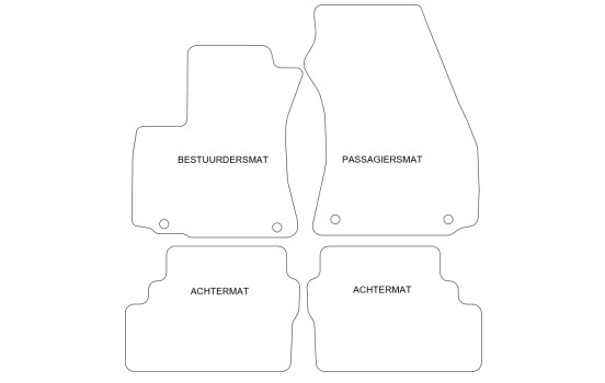 Alfombrillas de coche compatibles con Opel Zafira A 2003-2005 4 piezas, Imagen 4