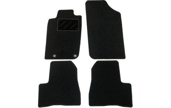 Alfombrillas de coche compatibles con Peugeot 206 1998-2005 4 piezas