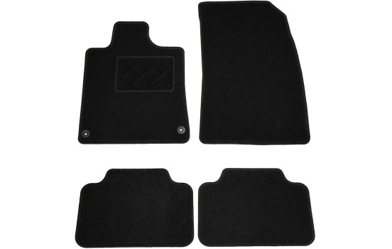 Alfombrillas de coche compatibles con Peugeot 407, Citroen C5 2004-2011 4-d