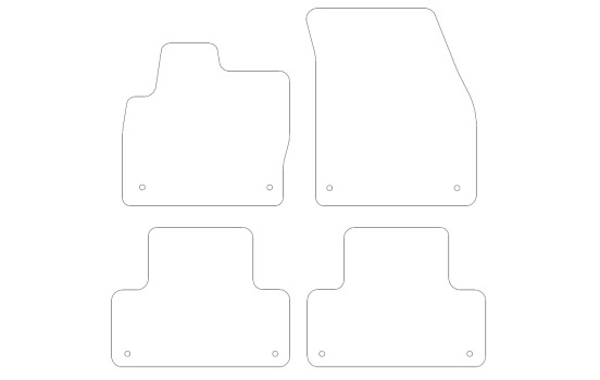 Alfombrillas de coche compatibles con Range Rover Evoque 2011-2019, 4 piezas, Imagen 2