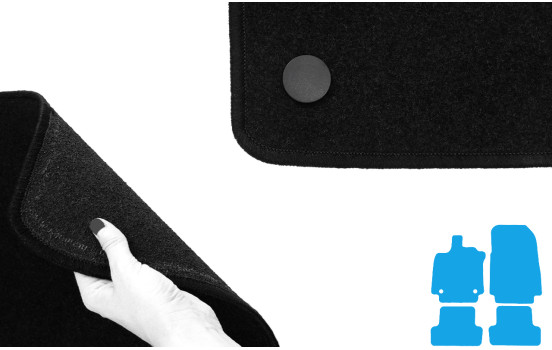 Alfombrillas de coche compatibles con Renault Clio IV 2012 - 4 piezas, Imagen 4