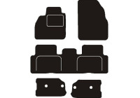 Alfombrillas de coche compatibles con Renault Grand Scenic con compartimentos portaobjetos 2004-