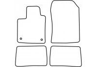 Alfombrillas de coche compatibles con Renault Wind 2010-