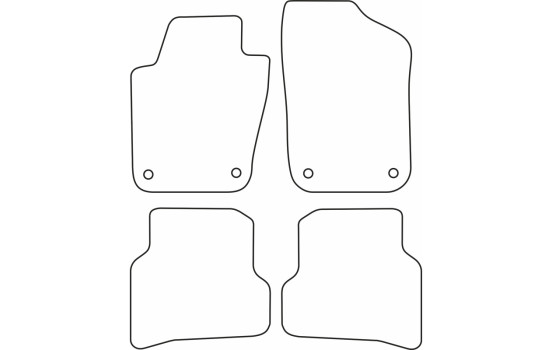 Alfombrillas de coche compatibles con Skoda Fabia III 2014-, Imagen 3