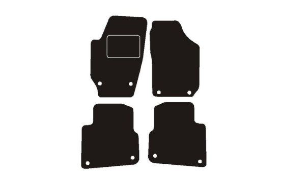 Alfombrillas de coche compatibles con Skoda Roomster 2008-2010