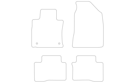 Alfombrillas de coche compatibles con Ssangyong Tivoli 2015 - 4 piezas, Imagen 2