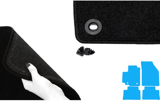 Alfombrillas de coche compatibles con Suzuki Alto 2010 - 4 piezas, Imagen 4