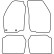 Alfombrillas de coche compatibles con Suzuki Baleno 1995-2002, 4 piezas, Miniatura 3