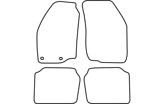 Alfombrillas de coche compatibles con Suzuki Baleno 1995-2002, 4 piezas, Imagen 3