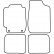 Alfombrillas de coche compatibles con Toyota Corolla E10 1992-1997, 4 piezas, Miniatura 2