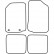 Alfombrillas de coche compatibles con Volkswagen Golf II / Jetta II 1983-1, Miniatura 2