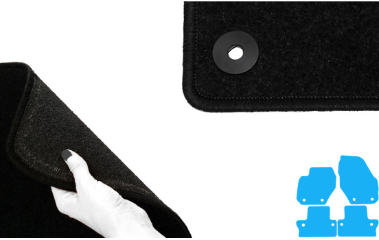 Alfombrillas de coche compatibles con Volvo S60/V60 2010 - 4 piezas, Imagen 4