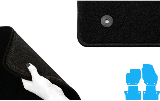 Alfombrillas de coche compatibles con Volvo S80 2007 - 4 piezas, Imagen 4