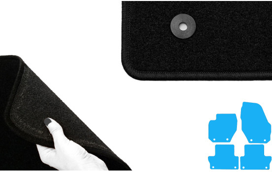Alfombrillas de coche compatibles con Volvo XC60 2009 - 4 piezas, Imagen 4
