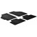 Alfombrillas de goma aptas para Fiat Punto II 1999- y 2003- (T-Design 4 piezas)