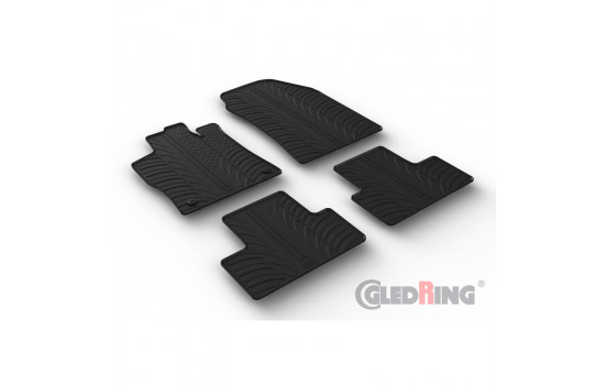 Alfombrillas de goma aptas para Peugeot 308 III HB 5 puertas 2021-