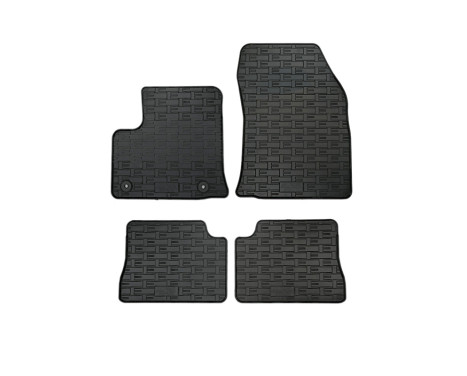 Alfombrillas de goma aptas para Peugeot e-208 / Opel e-Corsa F / Citroën DS3 Crossback Electric 20