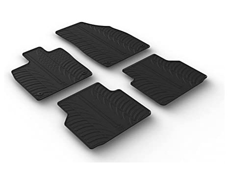 Alfombrillas de goma compatibles con Audi Q4 e-tron (F4B) y Sportback (F4N) 2021- (T-Design, 4 piezas)