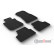 Alfombrillas de goma compatibles con BMW i4 (G26) 2021- (perfil en T de 4 piezas + clips de montaje)