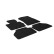Alfombrillas de goma compatibles con BMW X4 F26 2014- (T-Design, 4 piezas + clips de montaje)