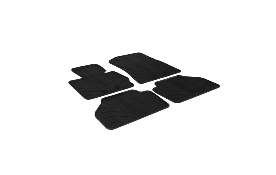 Alfombrillas de goma compatibles con BMW X4 F26 2014- (T-Design, 4 piezas + clips de montaje), Imagen 2