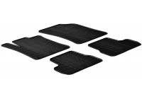 Alfombrillas de goma compatibles con Citroën C3 2010- (T-Design, 4 piezas)