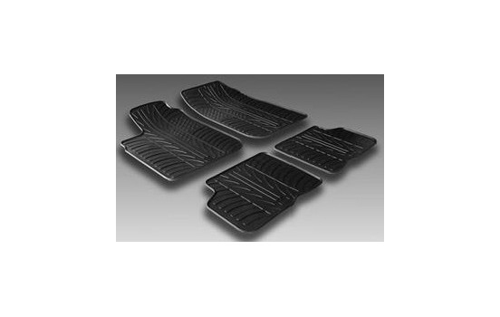 Alfombrillas de goma compatibles con Dacia Logan 2005- (T-Design 4 piezas), Imagen 2