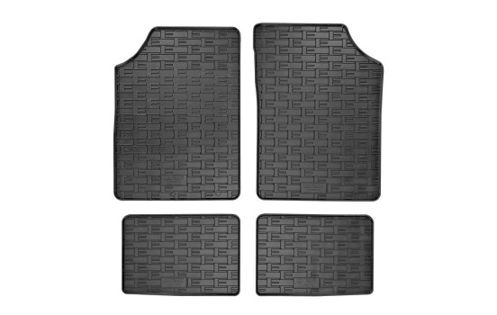 Alfombrillas de goma compatibles con Dacia Spring EV 2021 (4 piezas con puntos de fijación)
