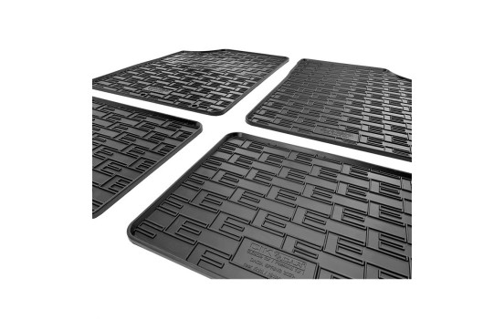 Alfombrillas de goma compatibles con Dacia Spring EV 2021 (4 piezas con puntos de fijación), Imagen 5