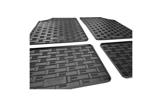 Alfombrillas de goma compatibles con Dacia Spring EV 2021 (4 piezas con puntos de fijación), Imagen 4