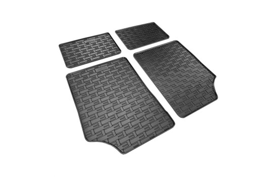Alfombrillas de goma compatibles con Dacia Spring EV 2021 (4 piezas con puntos de fijación), Imagen 3