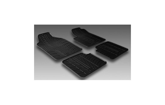 Alfombrillas de goma compatibles con Fiat 500 2007-2012 (perfil T, 4 piezas), Imagen 2