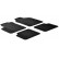 Alfombrillas de goma compatibles con Fiat 500 2007-2012 (perfil T, 4 piezas)