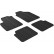 Alfombrillas de goma compatibles con Fiat 500 2013- (T-Design 4 piezas)